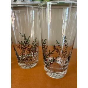 Vintage Winterberry Tumbler Drinking Glasses (16 ounces) Set of 4